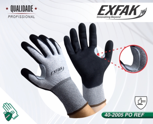 Código 40-2005 PO REF - Luva resistente a corte com reforço » Exfak